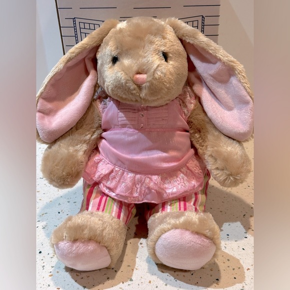 Build-A-Bear Pink‎ Lace Trimmed Top and Striped Shorts, Plush NOT Included - Picture 2 of 10